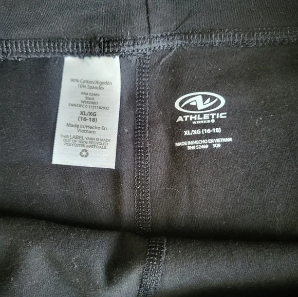 Athletic Works Bootcut Fit Black Yoga Pants, Size XL - Picture 4 of 5